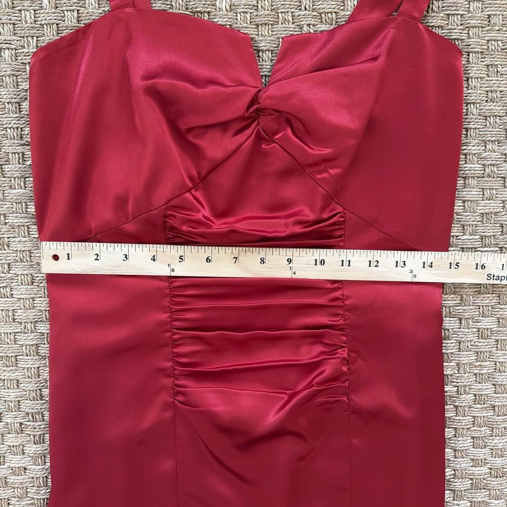Vintage Newport News Red Dress & Jacket Two Piece Set Women’s Size 8 - Picture 9 of 12